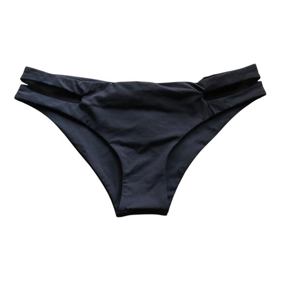 LSpace by Monica Wise Estella Classic Fit Black Bikini Bottom Women's Medium NWT - Picture 3 of 14
